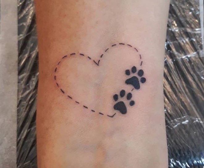 50 Best Dog Paw Print Tattoo Designs - The Paws