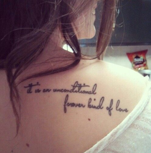 Cute shoulder tattoo. Mother/ daughter quote. #love #family #mothersday # unique #mom