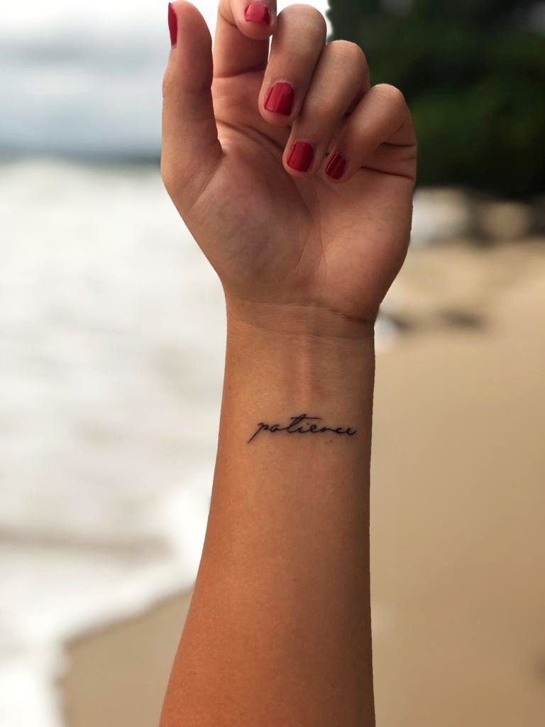 Faith and Patience Tattoo