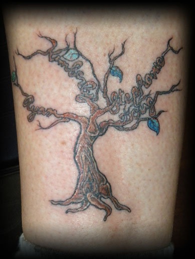 Family Tree Name Tattoo