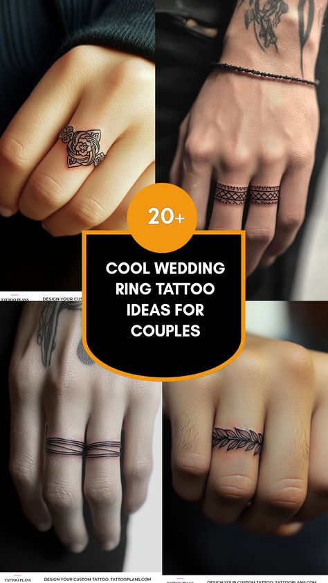 Men's Tattooed Wedding Ring