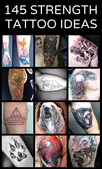 95 Tattoos that Mean Strength and Courage