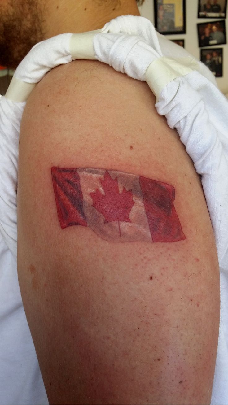 Canada Flag | Flag tattoo, Canadian tattoo, Sleeve tattoos