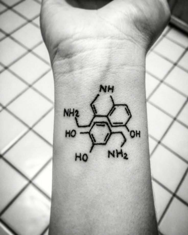 Pin by Donna Chanas on tattoo ideas | Dopamine tattoo, Serotonin tattoo, Minimal tattoo