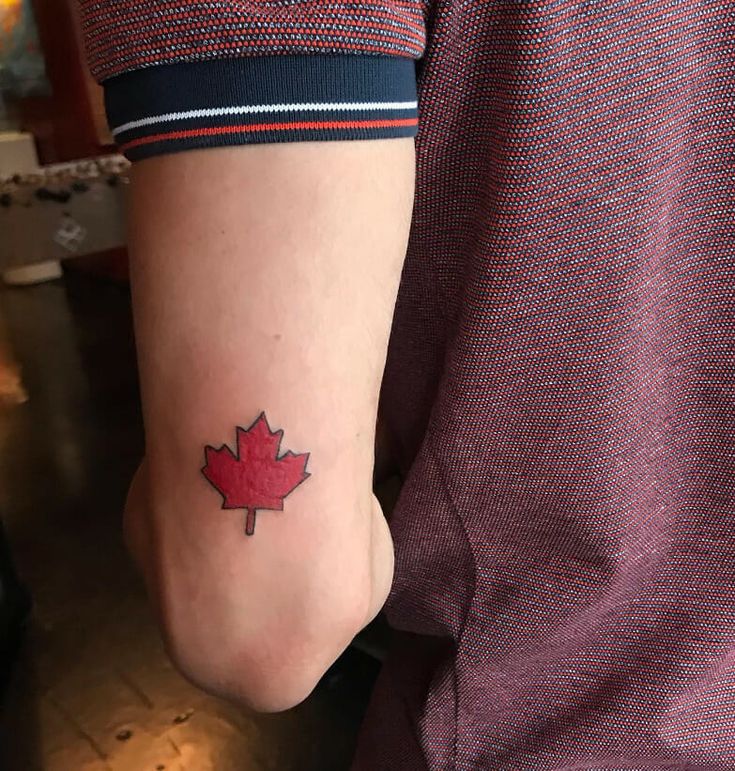 Simple Canadian Style Maple Leaf Tattoo Designs: 41 Best Maple Leaf Tattoo Designs That Will Blow Yo