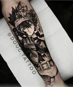 Clover tattoos: 59 Black Clover Tattoos ideas to save today | tattoos,  anime tattoos and more