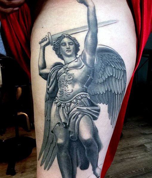 73 Amazing St Michael Tattoo Designs for Men