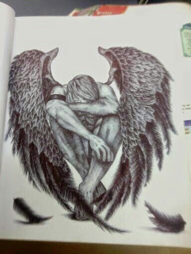 Fallen Angel tattoo idea