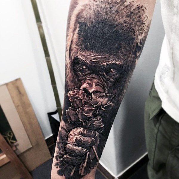 100 Gorilla Tattoo Designs for Men