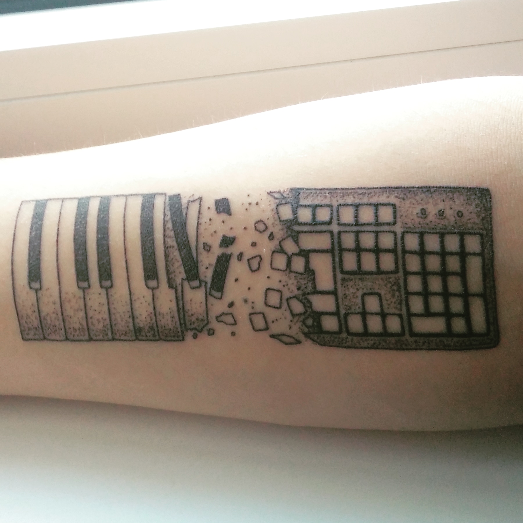 Keyboard Piano Tattoo