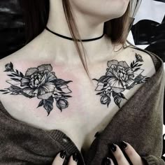 Discover 38 Collarbone Tattoo and Shoulder Cap Tattoo Ideas | chest piece  tattoo girl, snakebites, sleeve tattoo and more
