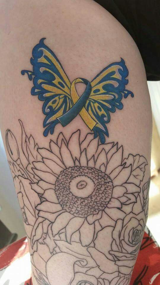 Down syndrome awareness butterfly