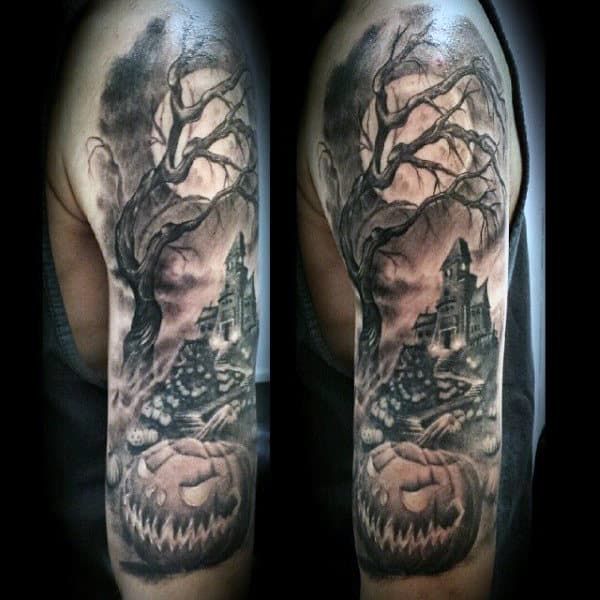 60 Unique Pumpkin Tattoos for Men