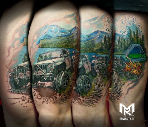Discover 9 Jeep Tattoo Ideas and Jeep Beach Tattoo Ideas | cool jeep tattoos,  willys jeep logo, car tattoos and more
