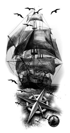 Discover 160 ship tattoos ideas on this Pinterest board | tattoos, ship  tattoo, nautical tattoo and more