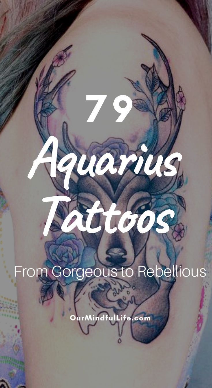 220+ Aquarius Tattoos Designs (2024) Zodiac Signs & Symbols Ideas