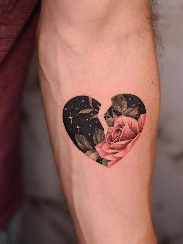 Exploding Heart Tattoo