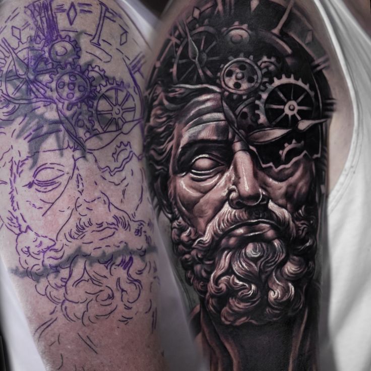 MARCUS AURELIUS TATTOO COVER UP