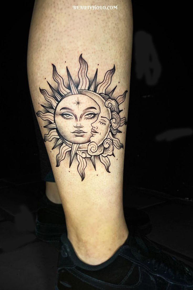 21 Best Sun and Moon Tattoos Designs