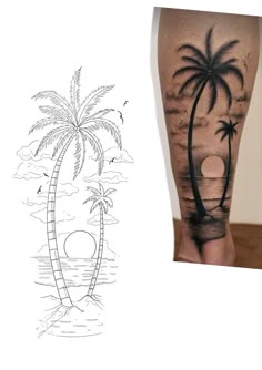 Discover 29 Coconut Design & Hands Tattoo Design and Men's Palm Tree Tattoo  Ideas | compass and map tattoo, half sleeve tattoo stencils, mom dad tattoo  designs and more