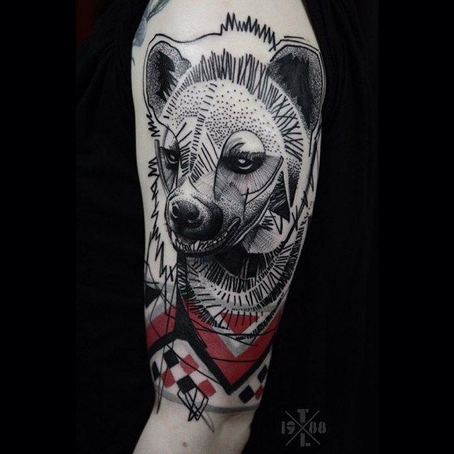 Dots and Lines Hyena tattoo – Best Tattoo Ideas Gallery