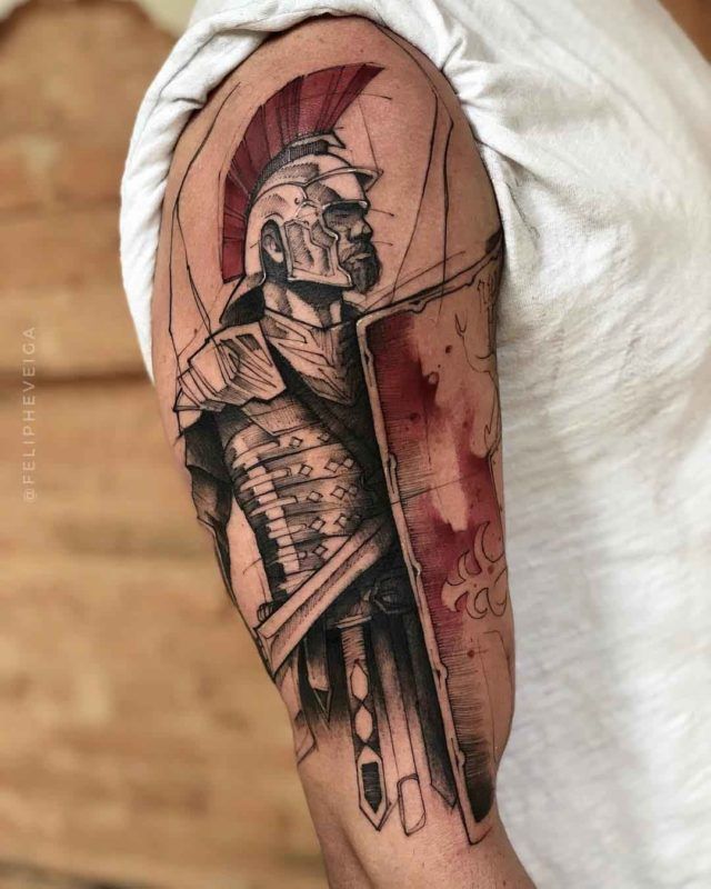 Roman Soldier Tattoo – Best Tattoo Ideas Gallery