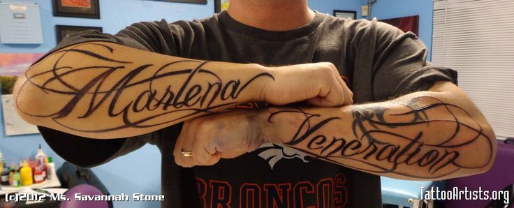 Arm Name Tattoo Ideas
