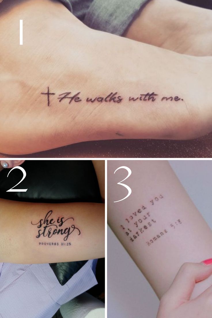 Inspirational Bible Verse Tattoos + Ideas