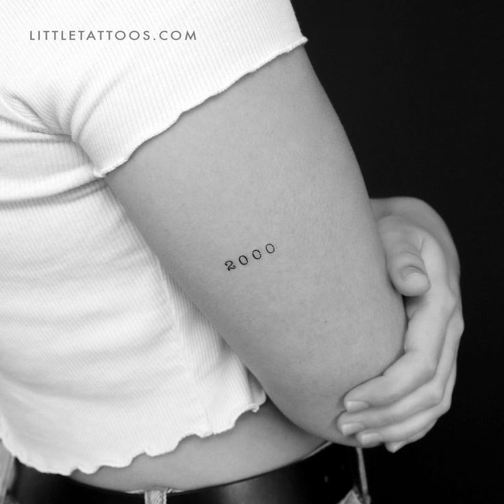 2000 Birth Year Temporary Tattoo - Set of 3