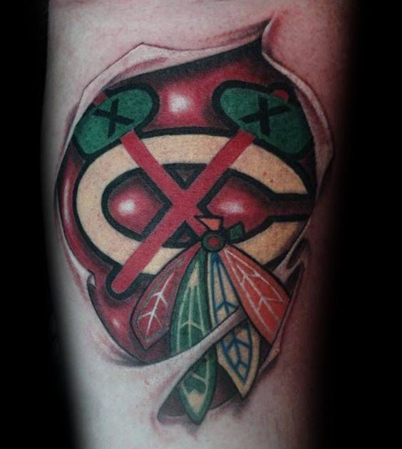 40 Cool Chicago Blackhawks Tattoo Ideas for Men