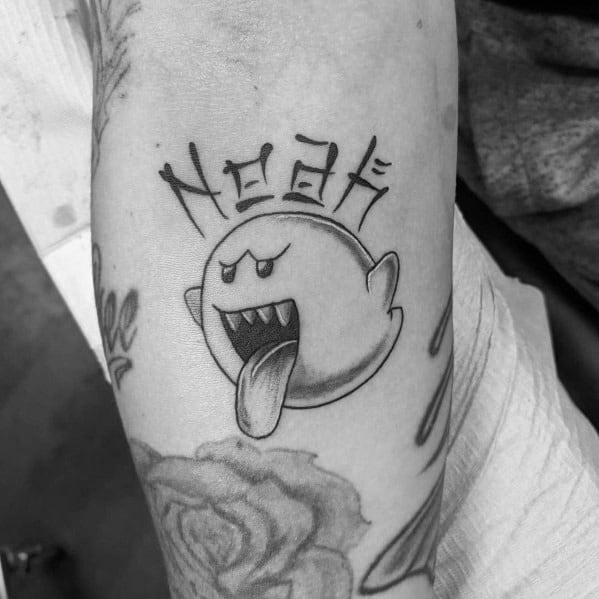 Ghost From Mario Tattoo