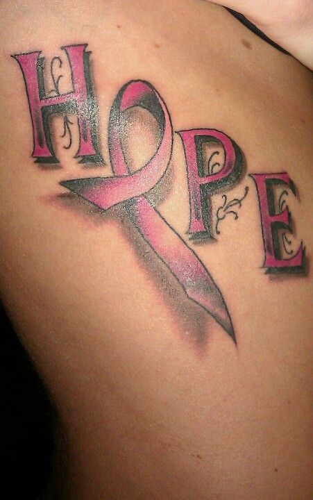 My hope tattoo on my ribcage. My fav!! :)