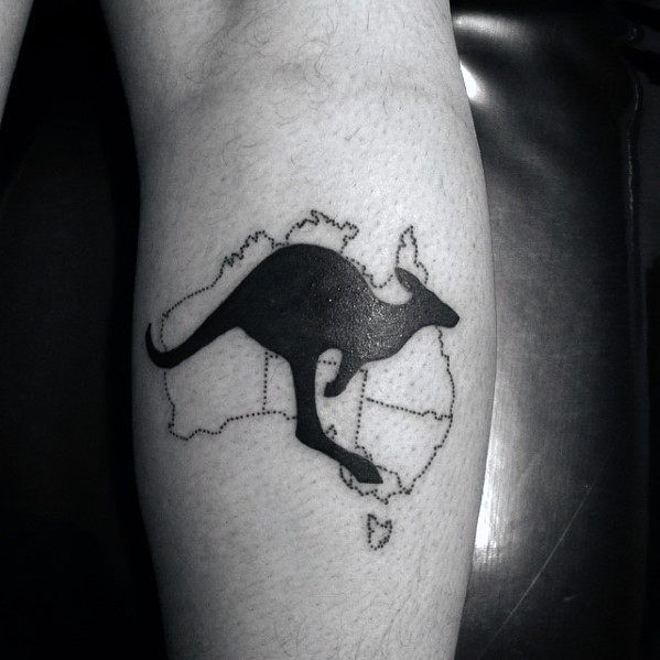 50 Kangaroo Tattoo Designs for Men