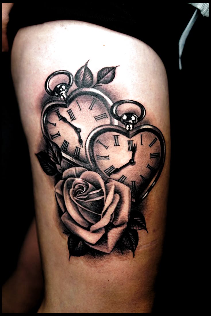 Skull Pocket Watch Tattoo