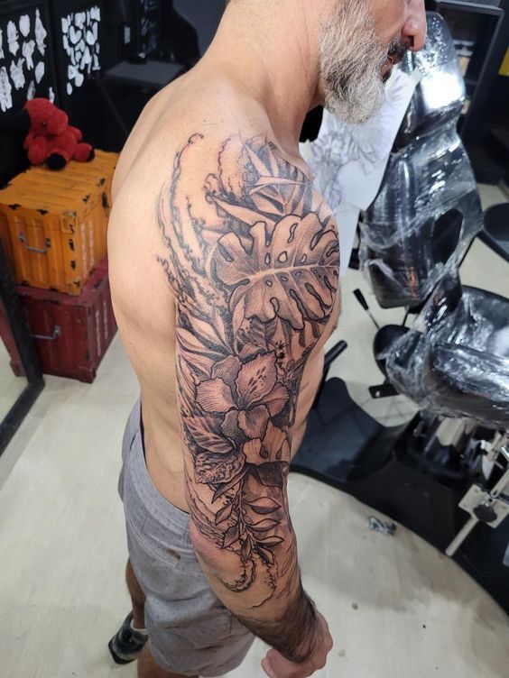 18 Ideas Discover Tropical Leaves Tattoos: Inked Visions of Nature's  Elegance