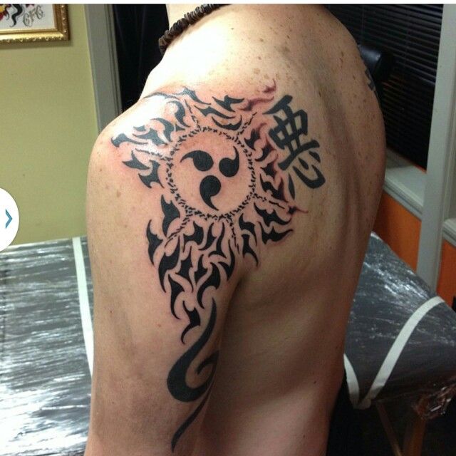 Curse seal of heaven, anbu black ops, and Japanese symbol for bad....Naruto  Shippuden Tattoos...more to come
