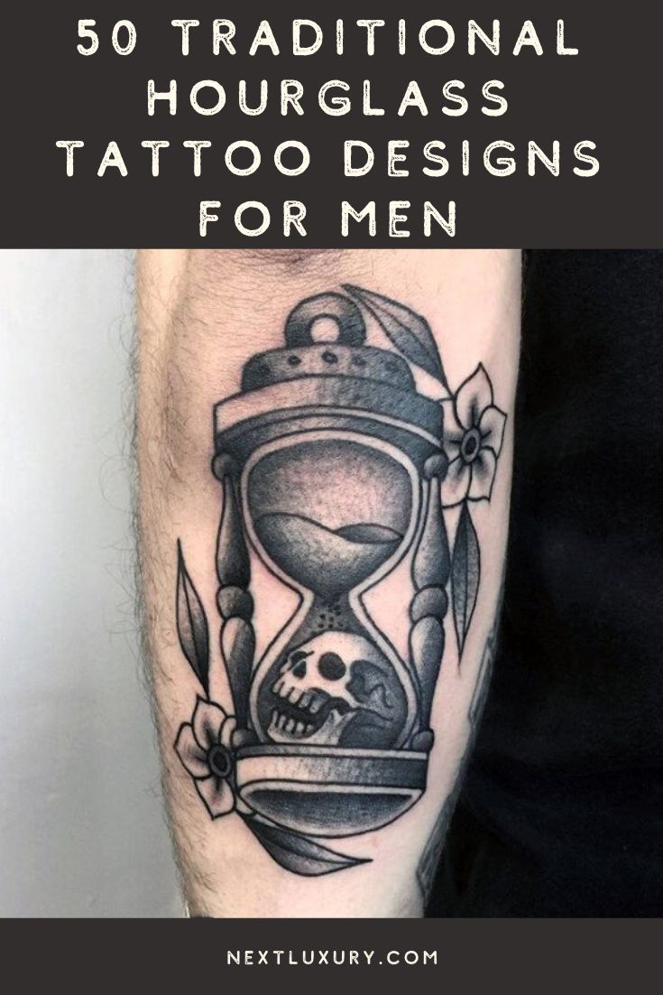50 Traditional Hourglass Tattoo Designs For Men - Passage Of Time
