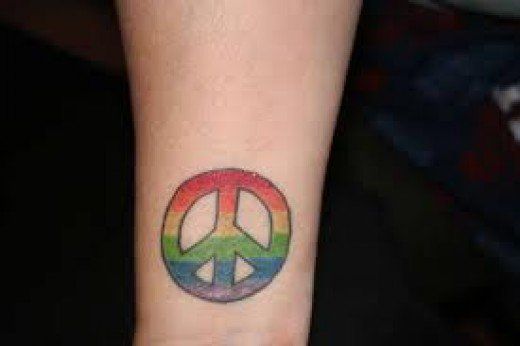 Peace Sign Tattoo And Peace Sign Tattoo Meanings-Peace Sign Tattoo Ideas  And Tattoo Pictures