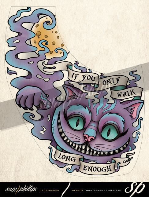 Cheshire Cat tattoo
