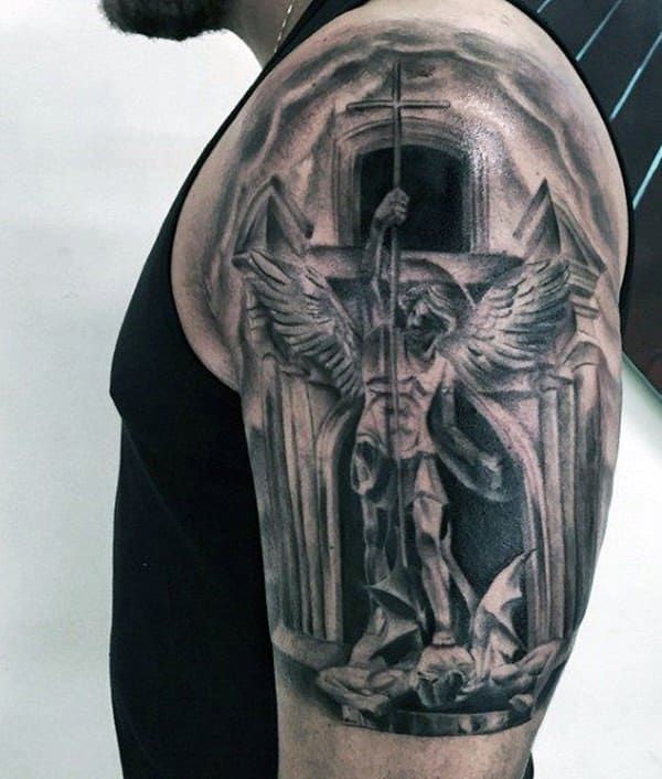 155+ Saint Michael Tattoos: Everything You Need to Learn! (with Meanings) -  Wild Tattoo Art