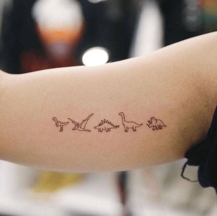 210+ Most Beautiful Dinosaur Tattoos For Men and Women (2024) | Mini tattoos,  Simplistic tattoos,