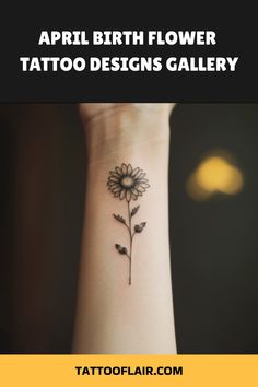 29 April Birth Flower Tattoo Ideas | birth flower tattoos, april birth  flower, flower tattoo designs