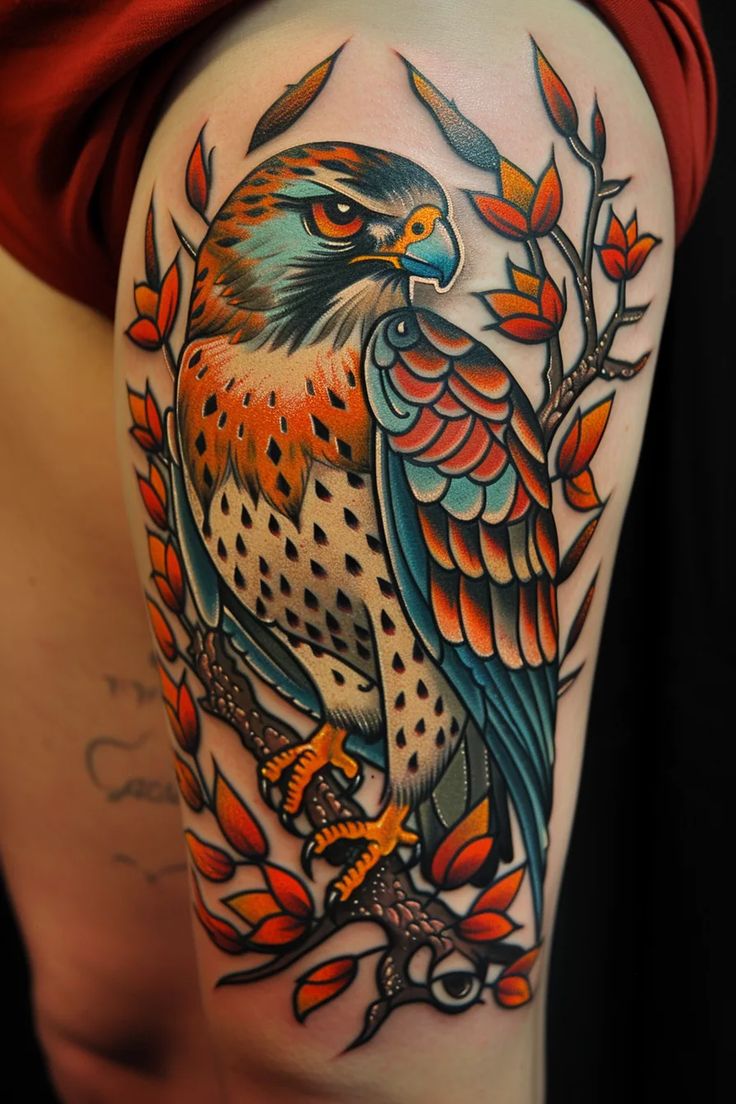 Hawk Tattoo Design Ideas