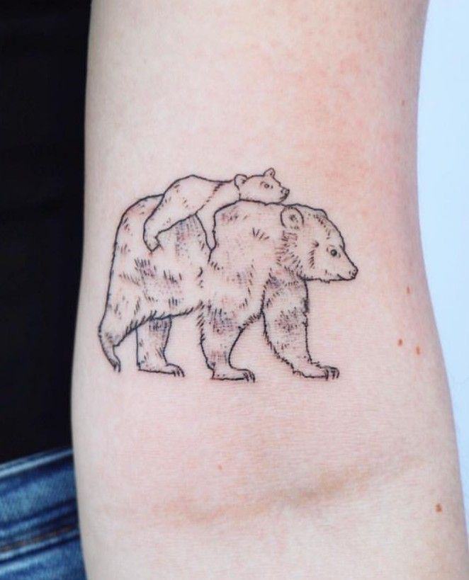 Pin by Erin Leach on Tatoo | Bear tattoo designs, Bear tattoos, Mama bear tattoos