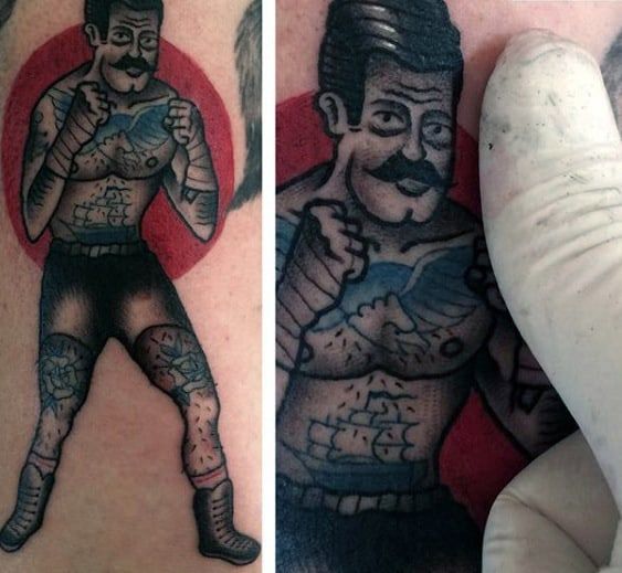 50 Traditional Boxer Tattoo Designs for Men