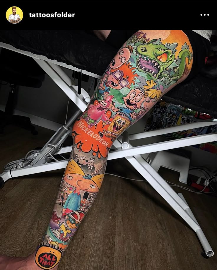 130 Cartoon Tattoo Ideas Inspired By All-Time Favorite Animated Shows