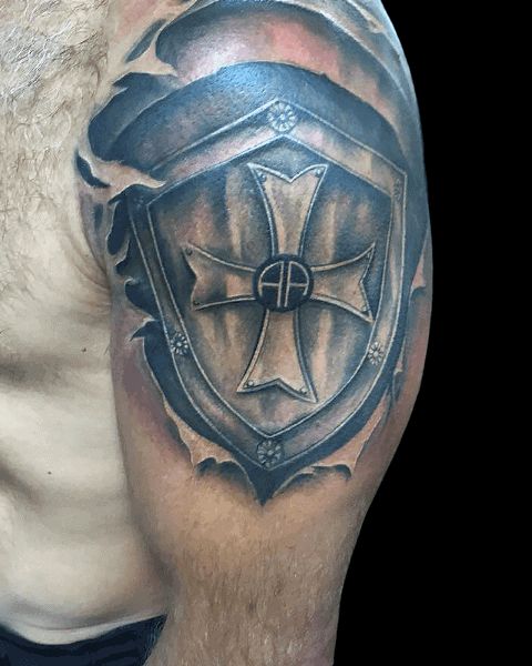 70 Best Shield Tattoo Design Ideas for Men