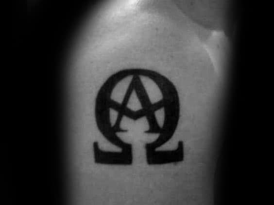 30 Cool Alpha Omega Tattoo Designs for Men