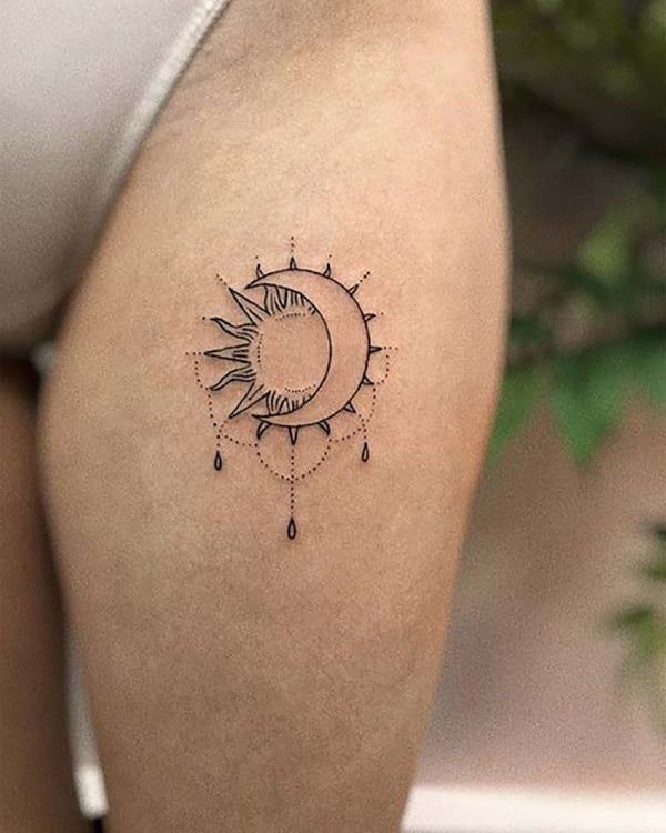 60 Best Sun and Moon Tattoos to Express Your Inner Self - Meanings, Designs  and Ideas