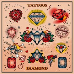Discover 180 diamond tatoo ideas on this Pinterest board | diamond tattoos,  tattoos, tattoo designs and more